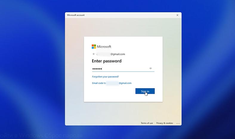 Windows 11: Sign in with your Microsoft account