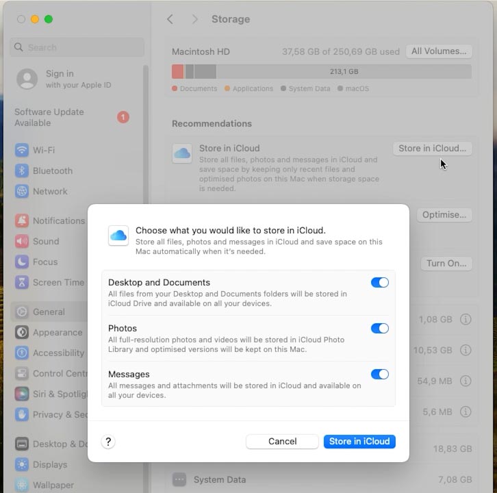 انقر فوق Save to iCloud وإختر ما تريد حفظه