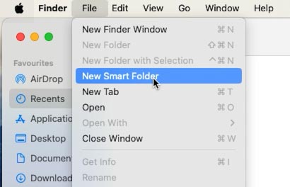 Smart Folders dans Finder