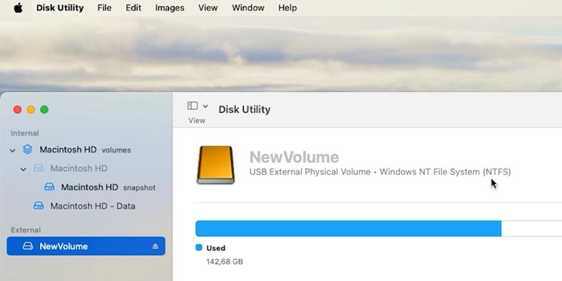 MacOS: dyskowy system plików