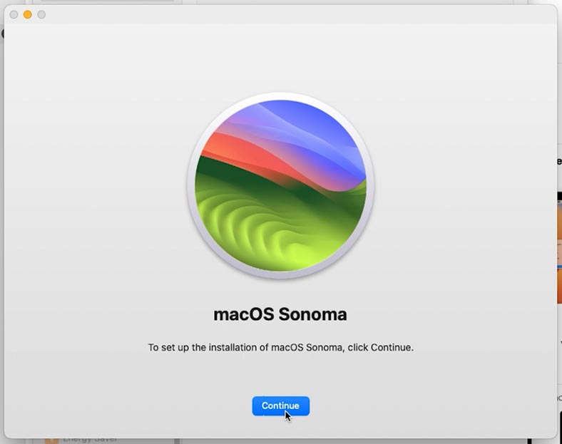 تثبيت نظام التشغيل macOS Sonoma