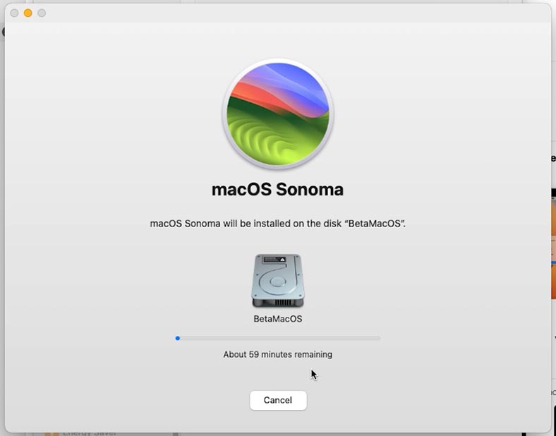 proceso de instalación de macOS Sonoma