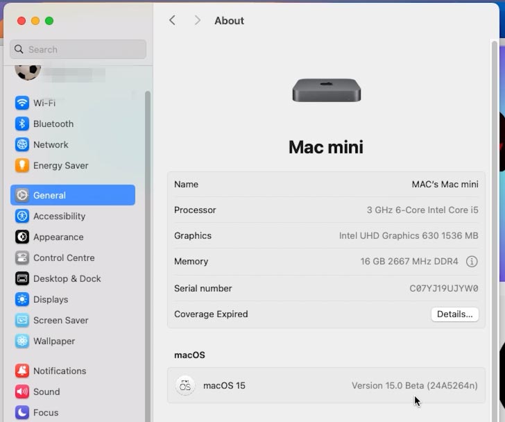 O Mac irá arrancar a partir de um novo volume, com o sistema operativo mais recente instalado