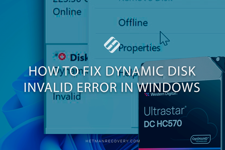 How to Fix Dynamic Disk Invalid Error in Windows