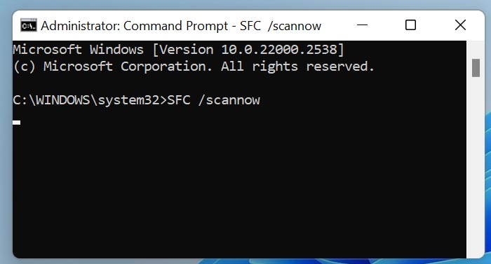 SFC /scannow