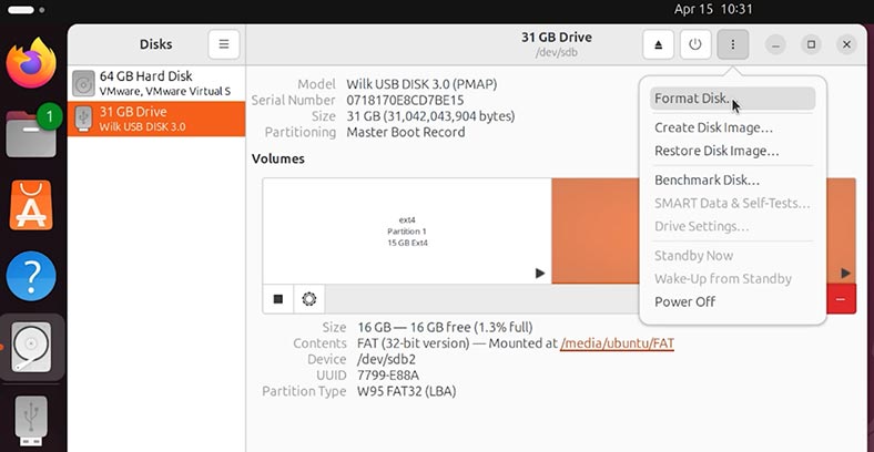 Ubuntu: Formatear un disco