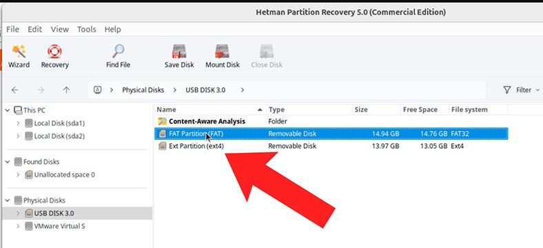 Hetman Partition Recovery: particiones de disco eliminadas
