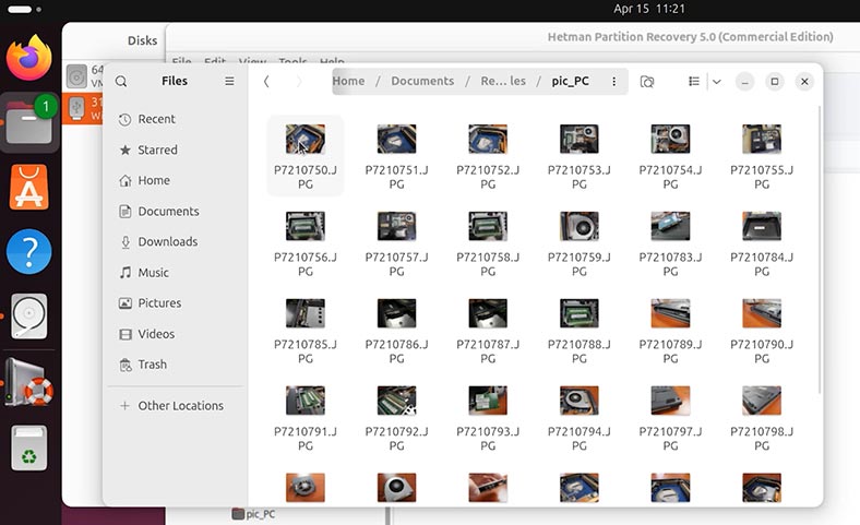 Ubuntu: Archivos recuperados