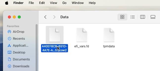 UTM: fichier qcow2 du disque virtuel UTM: fichier qcow2 du disque virtuel