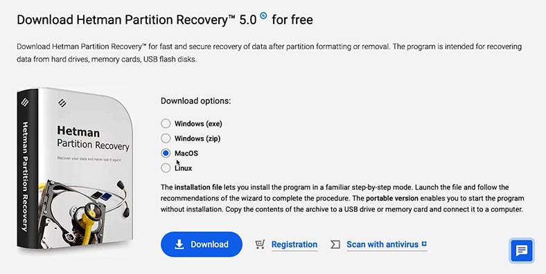 Hetman Partition Recovery: Version macOS Hetman Partition Recovery: Version macOS