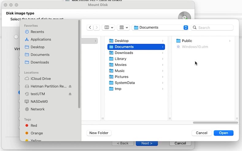 Hetman Partition Recovery: fichiers de machine virtuelle avec l'extension .qcow2