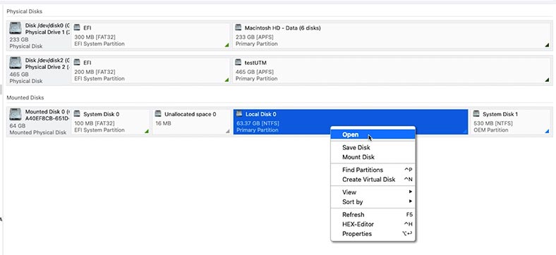 Hetman Partition Recovery: Analyse rapide du disque .qcow2