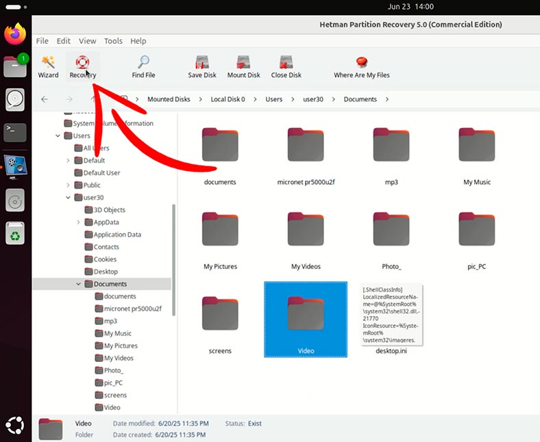 Hetman Partition Recovery: recuperar archivos de VMware