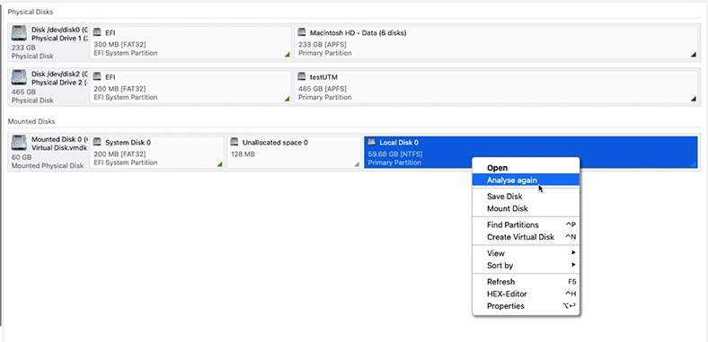 Hetman Partition Recovery: Analyser à  nouveau