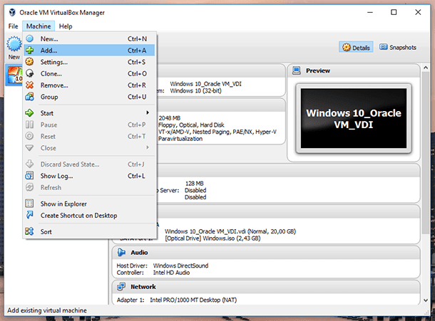 virtualbox add more disk space