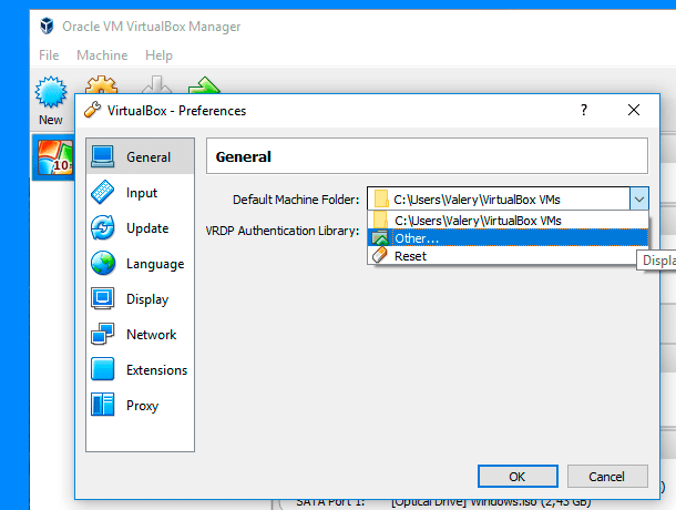 C program files oracle virtualbox. Как подключить диск VDI К виртуальной машине VIRTUALBOX. VRDP.