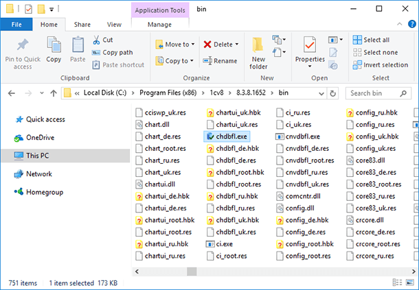 C - Program Files (x86) - 1cv8 - 8.3.8.1652 - bin