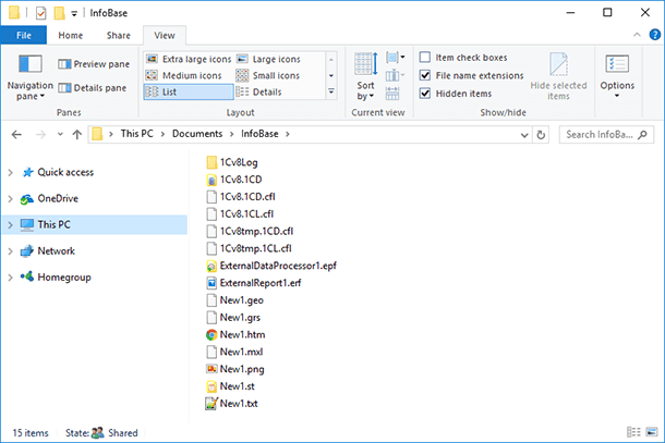 This folder is used to store all files that are related to this database 