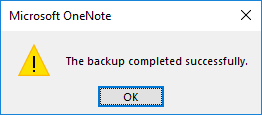 OneNote. «Backup»