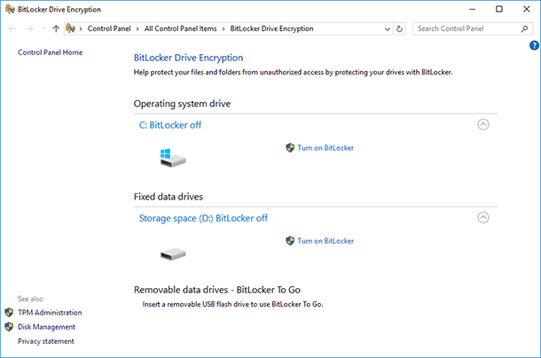 You can do anything to this drive that you do to an ordinary drive. You can even encrypt it with Bitlocker