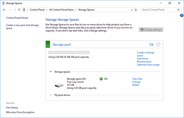 Disk Space