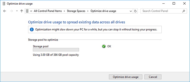 Optimize Disk Usage