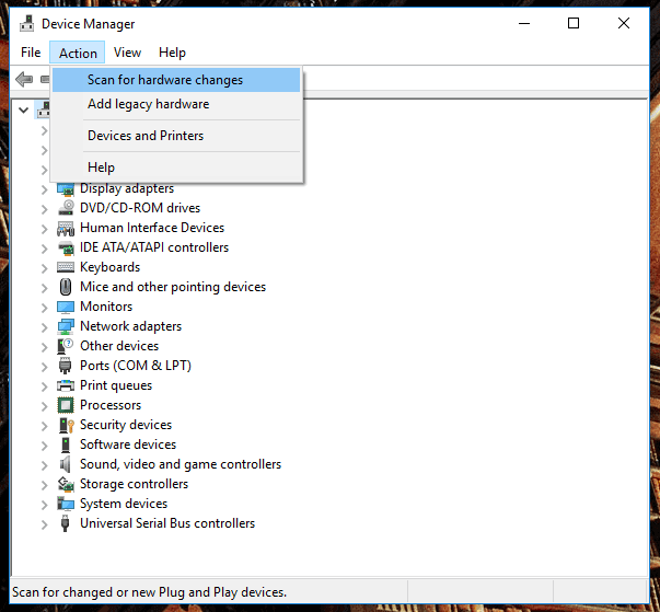 «Device Manager». Wait for the disk to be removed and start searching for devices.