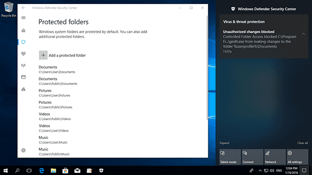 How to Protect Files from Ransomware with Windows 10 Defender