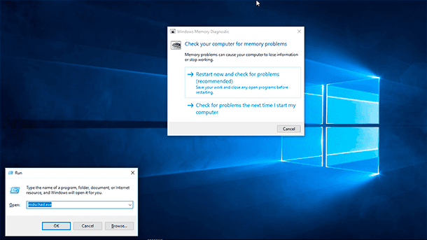 Test System Memory for Errors Windows 10, 8 or 7