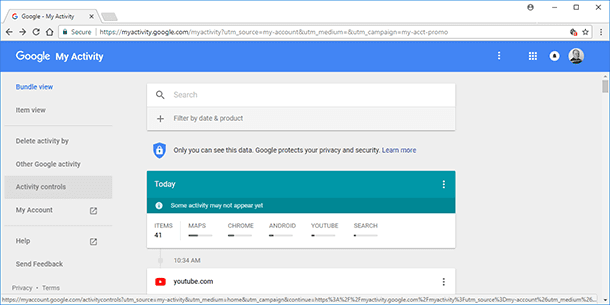 How to View Online Activity in Google Yandex Bing Youtube