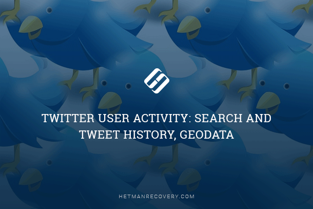 Twitter User Activity: Search and Tweet History, Geodata