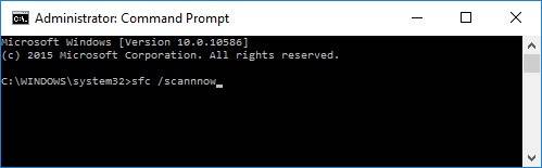 Command Prompt: sfc /scannow