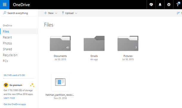 OneDrive Web