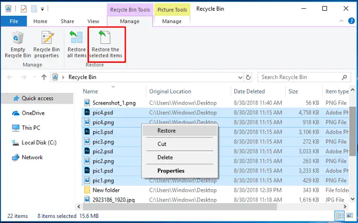 Files Sent To The Recycle Bin How To View Restore Or Delete Them Permanently