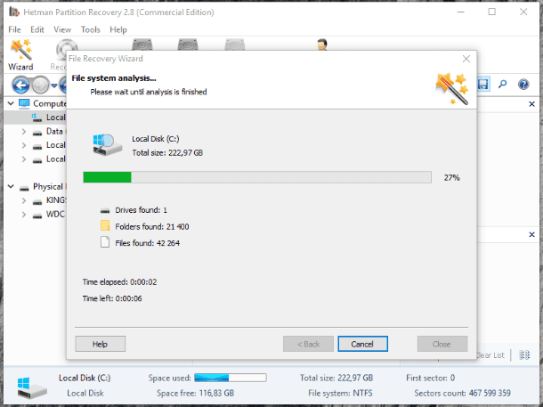 Hetman Partition Recovery. File System Analisys