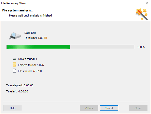 Hetman Partition Recovery. File system analysis