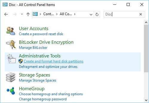 Create and format hard disk partition