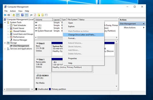 paragon extfs windows change drive letter