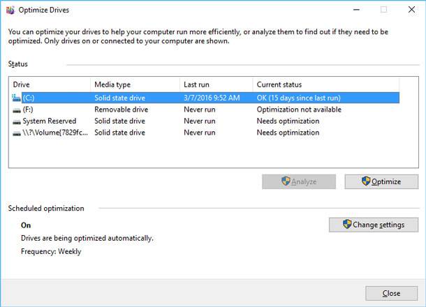 Defragmentation Tool