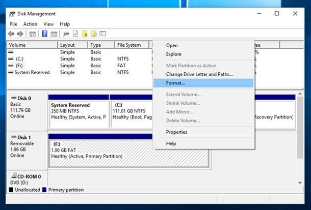 command prompt disk management