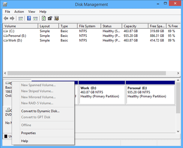 how to reformat external drive from gpt to mbr