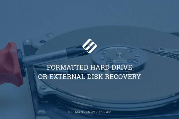 Recovering data from formatted hard drives