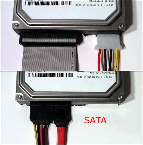 При загрузке sata показывает ide хард варе диск