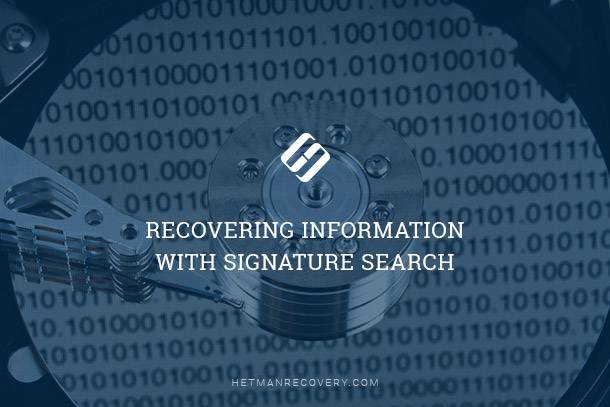 Recovering Information with Signature Search