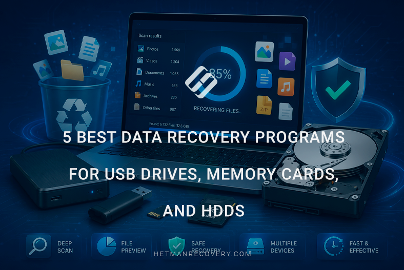 5 Best Data Recovery Programs for USB Drives, Memory Cards, and HDDs 5 Best Data Recovery Programs for USB Drives, Memory Cards, and HDDs