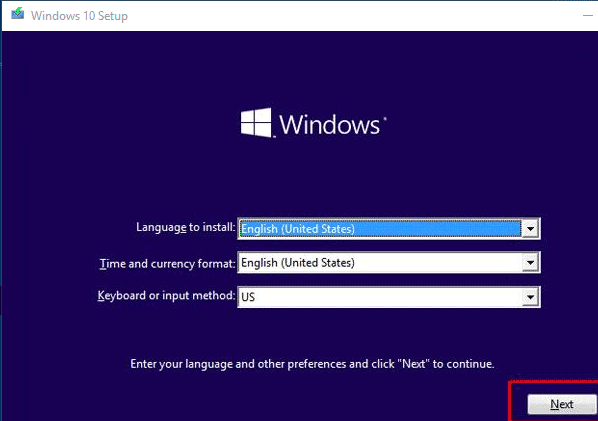 Windows 10 Install