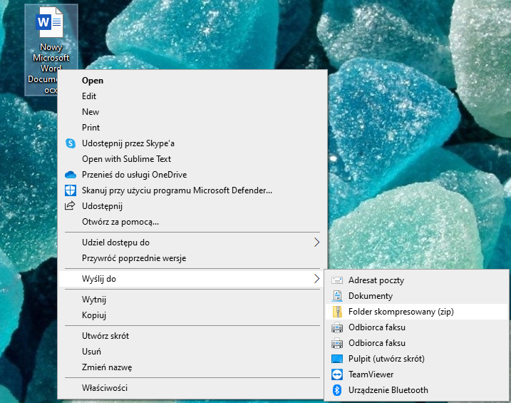 Tworzenie i przywracanie plików archiwalnych ZIP, RAR w systemie Windows 10