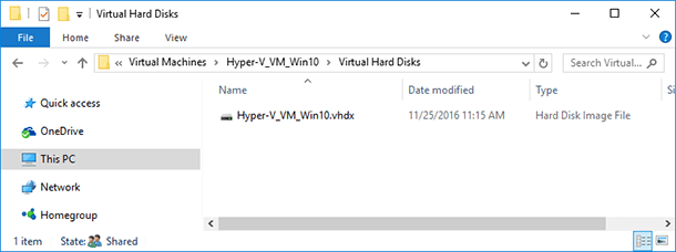 Dysk maszyny wirtualnej Hyper-V: C:UsersPublicDocumentsHyper-VVirtual hard disks