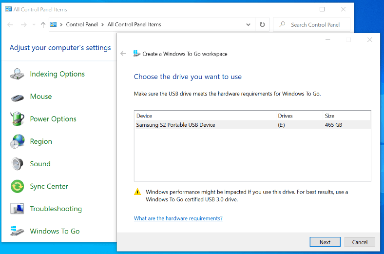 Wybór obrazu Windows 10