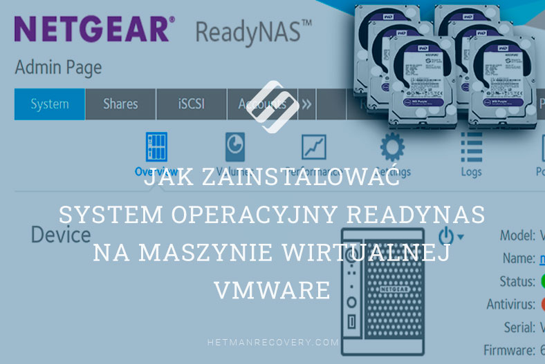 Jak zainstalować system operacyjny ReadyNAS na maszynie wirtualnej VMware
